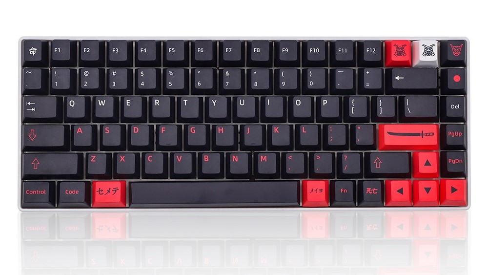 all keys red samurai keycaps